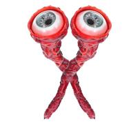 Gogogmee 2 Piezas de Ojos Falsos de Látex Verdes para Halloween Globos Oculares Falsos Decorativos Sangrientos Juguetes de Terror Espeluznantes para Fiestas y Bromas de Halloween