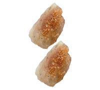 Gogogmee 2 Piezas de Piedras Naturales Bruto de Sol Tamaño Pequeño 1-2 CM Color Dorado Anaranjado Piedra Energética para Meditación y Decoración Ideales para Yoga y Terapia Corporal