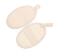 Gogogmee 2 piezas Esponja Natural Luffa Exfoliante para Ducha Suave con Funda Esponja Corporal para Limpieza Profunda y Masaje para Espalda y Piel Sensible