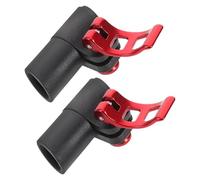 Gogogmee 2 Piezas Hebilla de Bloqueo Externa para Bastones de Trekking Clip de Aluminio Antideslizante Cierre Rápido y Seguro Accesorios Aplicables para Bastón de Senderismo Paquete de