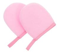 Gogogmee 2 piezas Manoplas para Aplicar Loción y Crema Solar Suaves de Felpa para Masaje Corporal Protección y Aplicación Uniforme sin Ensuciar Manos