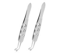 Gogogmee 2 piezas Pinzas de Acero Inoxidable para Masaje y Desobstrucción de Párpados Herramienta Duradera y Fácil de Usar para Cuidado Ocular de Compacto y Portátil
