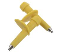 Gogogmee 2 Piezas Puntas de Bastón de Trekking de Tungsteno 12 CM, Protectores Amarillos Antideslizantes para Senderismo y Montaña, Accesorios Resistentes para Bastones de Senderismo 2