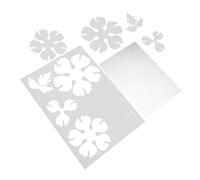 Gogogmee 2 Piezas Semitransparent Peony Flower Heat Shrink Sheets Precut For DIY Hair Accessories Artistic Floral Craft