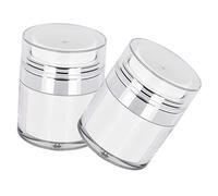 Gogogmee 2 Tarros Dispensadores de Crema de 15 Ml de Plástico, Fáciles de Usar y Portátiles, Ideales para Cosméticos y Cuidado Personal