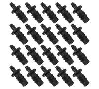 Gogogmee 20 Conectores De Púas Para Riego Por Goteo, Para Jardín, , Acoplamientos De Tubos Rectos Y Tapones Para Un Control Del De Agua.