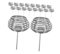 Gogogmee 20 Piezas Fertilizer Basket para Bonsái y Orquídeas Contenedor de Nutrientes de Acero Inoxidable Diseño Esférico para Liberación Controlada Accesorio de Jardinería para