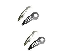 Gogogmee 20piezas Pasadores Inoxidable Multifuncionales Para Mujeres Clips De Pelo Plateado y Negro Plateados Negros