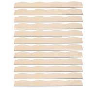 Gogogmee 24 Piezas Molduras de Madera sin Terminar para Bordes Tiras Decorativas Onduladas 38X4X03 CM Molduras para Puertas y Gabinetes Decoración DIY para Estantes y Ventanas