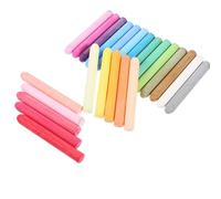 Gogogmee 24 Tizas de Colores Solubles en Agua, Tamaño 8 Cm X 0,95 Cm, Set de 24 Piezas sin Polvo para Pizarra, Tiza para Profesores y Uso Escolar en Aulas y Exteriores