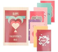 Gogogmee 24Piezas Tarjetas de San Valentín de Tarjetas de Felicitación para Parejas Tarjetas de del Corazón para Mensajes Personalizados