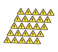 Gogogmee 25 hojas Etiquetas Adhesivas de Advertencia Eléctrica Unidades Adhesivo de Alta Resistencia Señal de Voltaje Pegatinas Pequeñas de Seguridad para Equipos Industriales