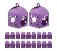 Gogogmee 25 Piezas Cajas de Obsequio para Fiesta Forma de Luna y Estrella Cajas de Dulces para Eid para Fiestas de Ramadán Decoración de Mesa para Ramadán