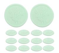 Gogogmee 25 Piezas Pegatinas de Sellos de Cera Autoadhesivas Verde Elegante para Sobres de Invitaciones de Boda Cierre de Sobres y Decoración de Regalos