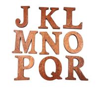 Gogogmee 26piezas Fichas De Madera Alfabeto Herramientas Educativas Inglés Decoración De Pared Creativa Para Bricolaje Letras De Madera Inglés Para Aprender