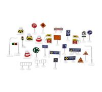 Gogogmee 28 Piezas Señales de Tráfico para Educativo de de Calle Señales de Carretera y Creativas para Enseñanza y Decoración Temática