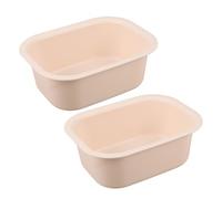 Gogogmee 2piezas Accesorios para Cambiador de Lavabo de Plástico Antideslizante Rectangular para Limpieza Facial y Remojo de Pies para Guardería