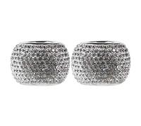 Gogogmee 2piezas Anillo Embellecedor Del Reposacabezas De Diamante De Reposacabezas Decorativos Para Coche Anillos De Gemas De Imitación Para Decoración Interior Automotriz