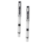 Gogogmee 2Piezas Bolígrafo de Tinta Recargable Portátil Unidades Diseño Multipropósito para Estudiantes y Oficinas Escritura y Duradera para Caligrafía y Diario