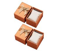 Gogogmee 2piezas Caja De Almacenamiento De Reloj Con Diseño Clásico De Caja Decorativa Con Lazo Contenedor Para Joyería y Relojes Para y Presentaciones