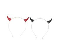 Gogogmee 2piezas Diadema De Estilo Halloween Tocado Para Fiesta Disfraz Aros Pelo Forma De Cuerno Diademas Únicas Para Niña Disfraz Exorcista Mujer