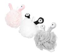 Gogogmee 3 Bolas de Baño Exfoliantes Flores para Limpieza Delicada y Eliminación de Células Muertas, Hechas de Pu y Pe, Ideales para Adolescentes y Niños