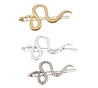 Gogogmee 3 Horquillas en Forma de Serpiente en S para Pelo, Accesorio Creativo de Aleación Que Sujeta Bien, Adecuado para Fiestas y Uso Diario, Paquete de 3 Piezas