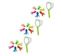 Gogogmee 3 Juegos Peces de Agua Divertidos para Juguete de para Baño Peces Aleatorios Redes para Atrapar para Desarrollo Cognitivo y Diversión Infantil Color Aleatorio Color Aleatorio