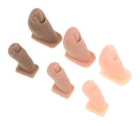Gogogmee 3 Pares Modelo de Dedos Silicona para Práctica de Uñas Pies Realistas para Formación Manicura y Pedicura Salones y Estudios Reutilizable y Flexible para Técnicas Artísticas