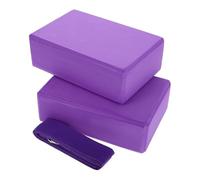 Gogogmee 3 piezas Bloques Yoga Espuma Alta Densidad Antideslizante con Correa Accesorios Pilates Casa para Estiramiento Ejercicio y Meditación Soporte Ligero y Portátil