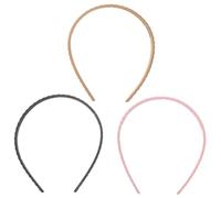 Gogogmee 3 piezas Diademas Finas Antideslizantes para Mujer de Cintillos Trenzados Mate Accesorio Ligero para y Otoño Diseño Elegante para Cabello Femenino