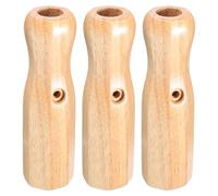 Gogogmee 3 Piezas Manijas de Madera para Futbolín Agarres Antideslizantes Reemplazo para Mesa de Fútbol Accesorios Mesa para Control Preciso y Comodidad Natural