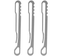 Gogogmee 3 Piezas Mosquetones de Aleación de Titanio para Llavero Resistentes y Livianos de Clips Rápidos para Senderismo y Montañismo al Aire Gancho Seguro para Uso Exteriores