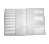 Gogogmee 3 piezas Regla Plantilla Dibujo con Líneas Guía Precisas Plantilla Escritura Resistente para Universidad y Manualidades Herramienta Ligera Portátil para Trazado y Caligrafía