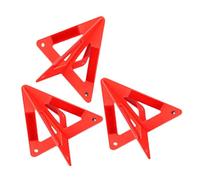 Gogogmee 3 Piezas Triángulos Reflectantes de Seguridad para Coche Señal de Emergencia Plegable para Carretera con Alta Visibilidad Nocturna Fácil Transporte y Rápido Situaciones de Avería