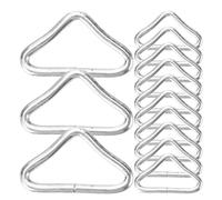 Gogogmee 35 Hebillas Metálicas Triangulares para Trampolín Anillos en V de Acero Galvanizado 35 Piezas para Reparación Segura de Cama Elástica Accesorios para Uso Interior y Exterior