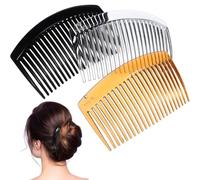 Gogogmee 36 Peinetas Laterales de Plástico Cabello, Sujetan Todo Tipo de Pelo, Ideales para Velo de Novia y Peinados Elegantes