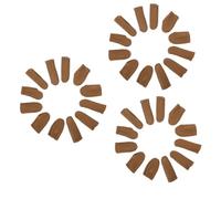Gogogmee 36 Piezas Dedales De Cuero Protector De Dedal Guantes a Prueba De Cortes Cunas De Para Bricolaje Protector De La Punta Del Pulgar Dedales De Costura Protector De Pulgar Brown