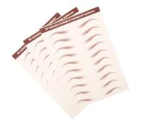 Gogogmee 3hojas Pegatinas Para Cejas Marrones De Simulación Impermeables Maquillaje De Cejas Fácil De Aplicar Para Cuidado Facial Suministros De Maquillaje