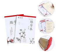 Gogogmee 4 Cuadernos de Práctica de Escritura China Papel de Caligrafía Grueso Formato Cuadrícula Tian Zi Libro de Ejercicios de Caligrafía para Escuela Primaria Papel No Transparente