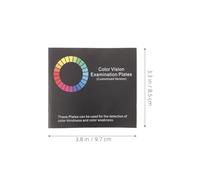 Gogogmee 4 Cuadernos de Prueba para Daltonismo Libro de Gráficos para Examen Visual Tarjetas de Prueba para Daltonismo Diagramas de Placa Monocromática Impresión Profesional y Uso