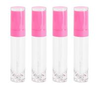 Gogogmee 4 Envases Vacíos de Brillo de Labios de Plástico de 8ml para Viaje, Tubos Reutilizables para Contener Lip Gloss o Líquido Tintado, Uso Personal