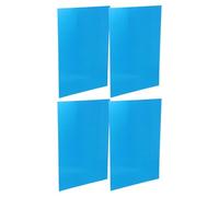 Gogogmee 4 Hojas de Aluminio Azul A4 para Grabado, Placas Metálicas de 0,2 Mm Anodizadas para Manualidades Decorativas, Bricolaje y Tarjetas de Visita en Hogar y Oficina