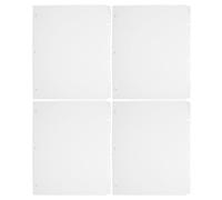 Gogogmee 4 Juegos Separadores para Cuadernos Blanco de Papel Pestañas 1/5 y Perforación de 3 Agujeros, Organizadores Prácticos y Escritos para Archivadores Escolares y Oficina