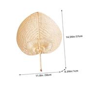 Gogogmee 4 piezas Abanico de Mano de Bambú Artesanal Ventilador Manual Portátil para Verano Decoración y Enfriamiento Práctico de Unidades