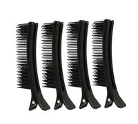 Gogogmee 4 piezas Clips de Agarre para Seccionar Cabello de Pinzas Profesionales Ergonómicas Diseño Antideslizante para Peluquería y Doméstico