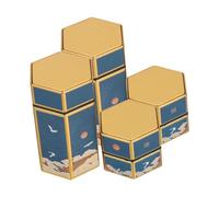 Gogogmee 4 Piezas Estuche Metálico para Caja Portátil Hermética y Compacta para Almacenamiento de Cigarrillos Lata Reutilizable Resistente y Sellada para Frescura Viaje y Oficina