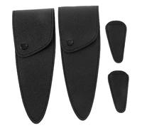 Gogogmee 4 piezas Fundas Protectoras de Tijeras de PU para Protección de Puntas Cubiertas de Costura Lavables para Guardar Tijeras Frigorífico y Profesional Peluquería y Manicura