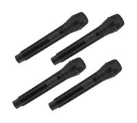 Gogogmee 4 Piezas Micrófono de Juguete para Realista con Sonido Auténtico y Fácil de Sostener para Disfraces Karaoke y Fiestas Infantiles Color Negro