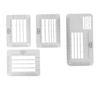 Gogogmee 4 Piezas Plantillas para Sobres Guía para Escribir Direcciones Plantilla para Práctica de Escritura Stencil Translúcido para Cartas y Tarjetas Multiusos para Manualidades